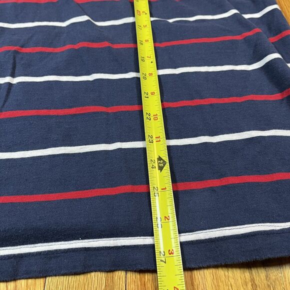 Vintage Cleveland Indians Striped Polo Shirt Chief Wahoo Sz Large MLB Baseball - Picture 4 of 7